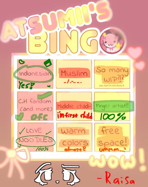 join atsumii's bingo!