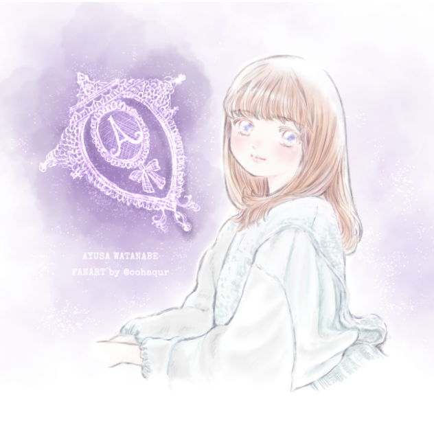 渡邉歩咲ちゃん1年三ヶ月前のファンアート手直し。