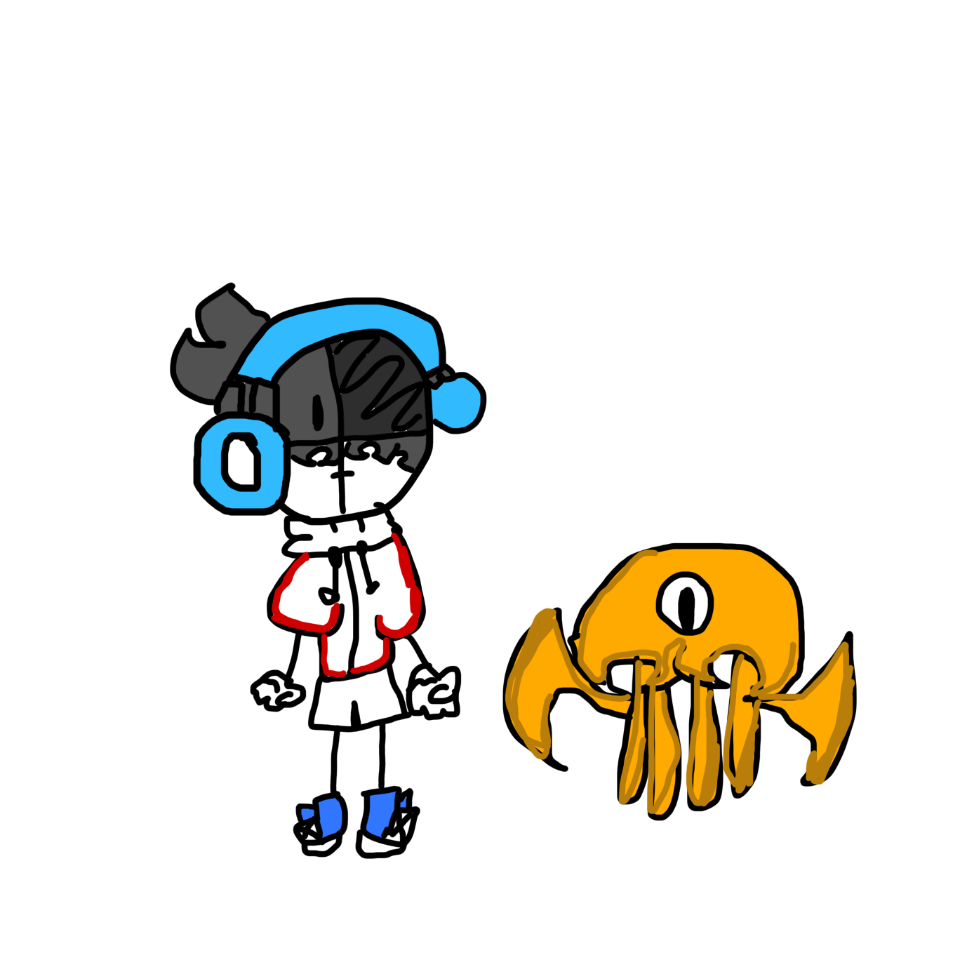 Drawing with left hand - ibisPaint