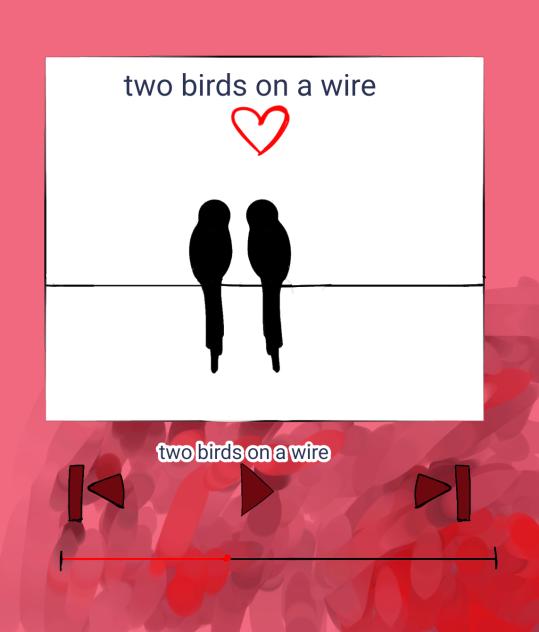 two birds on a wire