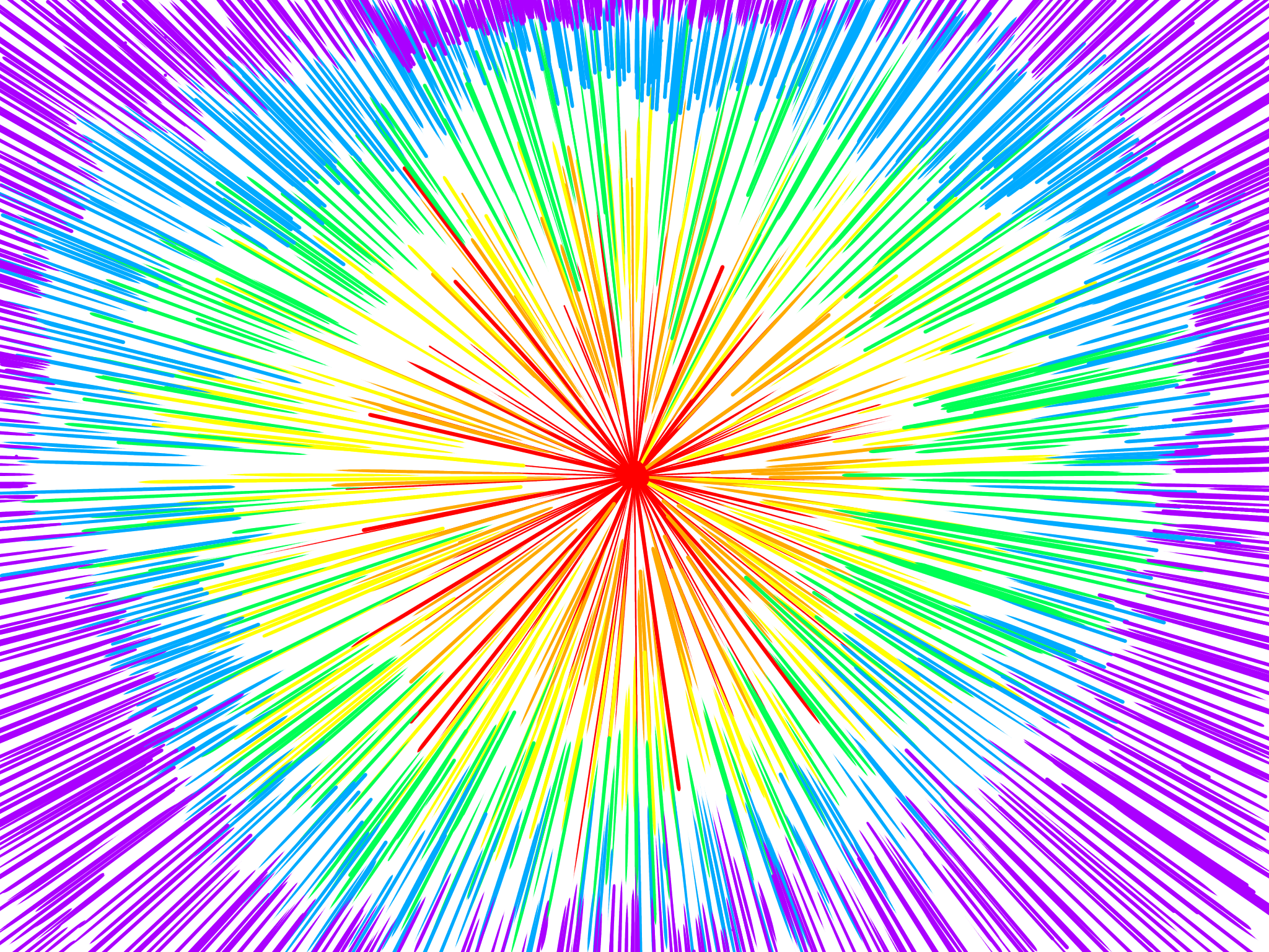 Rainbow Starburst - ibisPaint