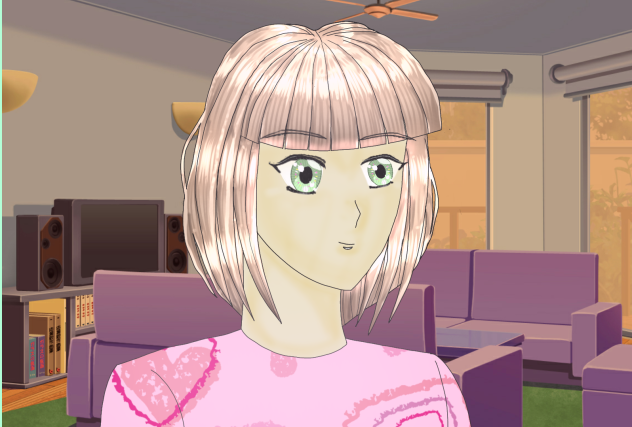 髪塗りテスト