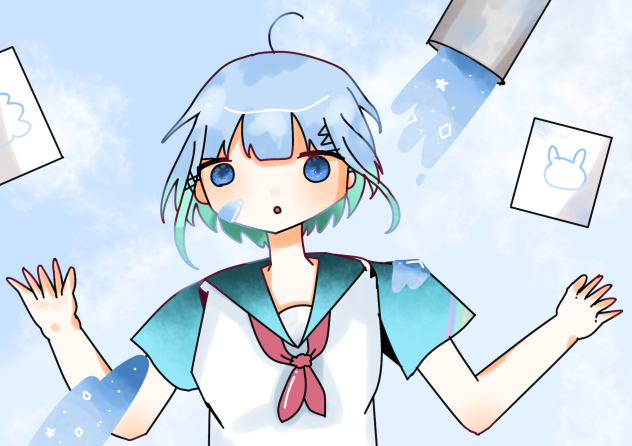青色絵の具