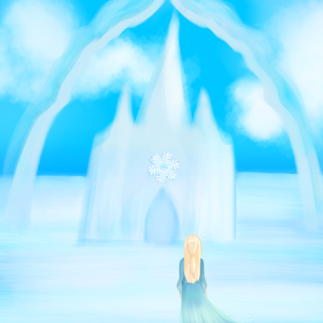 Ice Castle and the little Princess