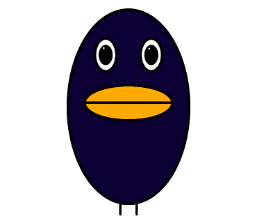 カラスのイラストを描きました
