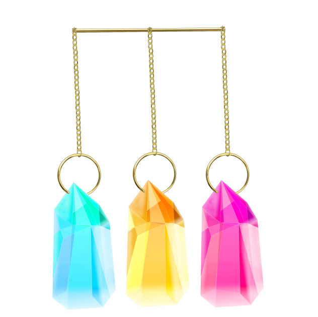 水晶のペンダントトップ