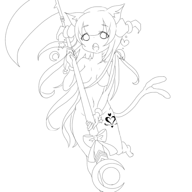 けもっこ【線画】