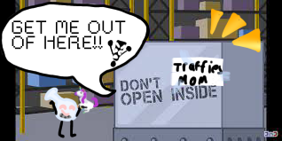 Putting Traffies mom in purple face box