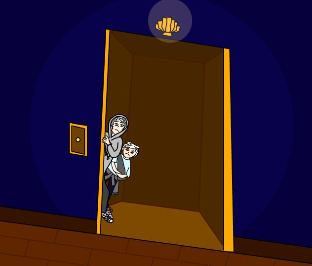 Oreo boy and his snow haired friend