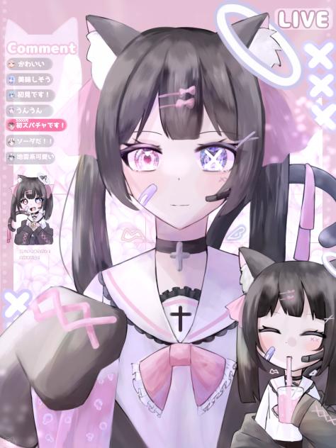 黒猫堕天使ちゃん