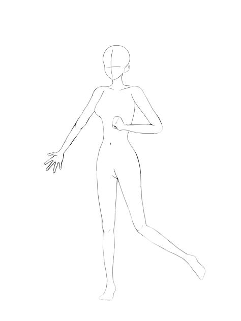 female pose 7 - ibisPaint