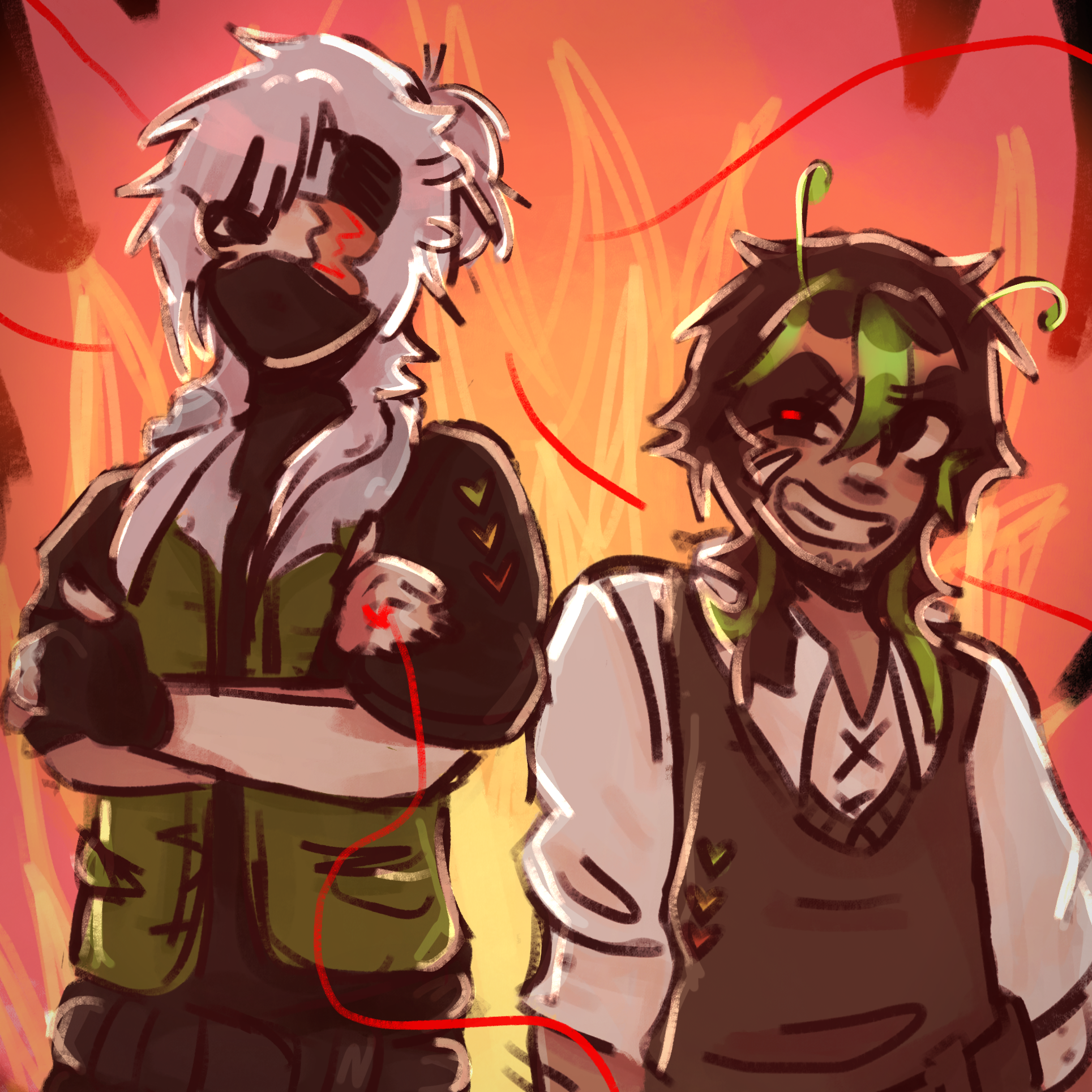 If the ship burns, everything burns - ibisPaint