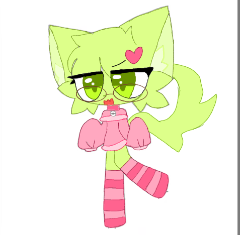 wearing pinky kit s clothes