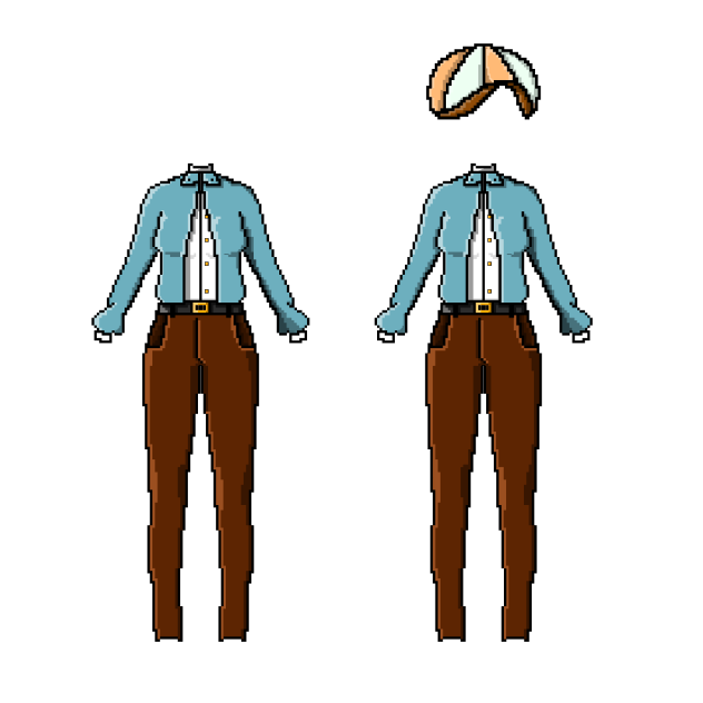 (pixel) clothes with hat