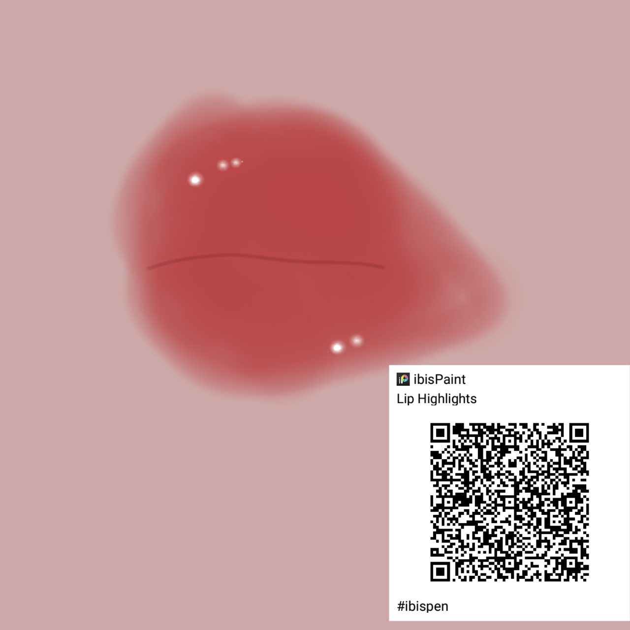 Lip highlight brush ibisPaint