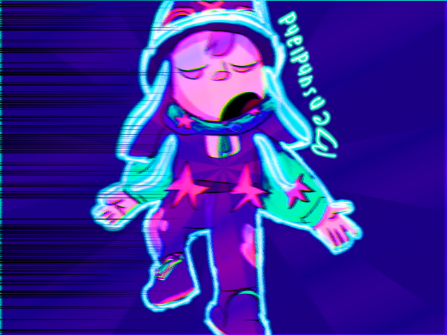 Neon jellyfish sandy 🌟🪼🌟