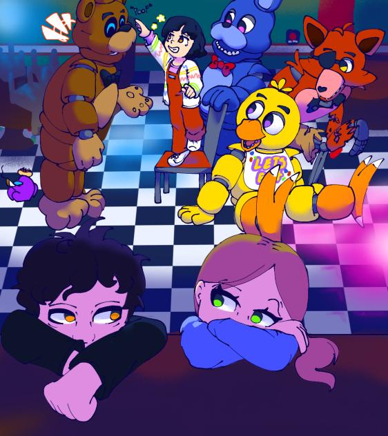 dibujo randow de la peli de fnaf