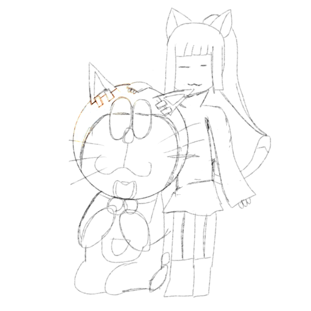 猫ロボットと猫少女