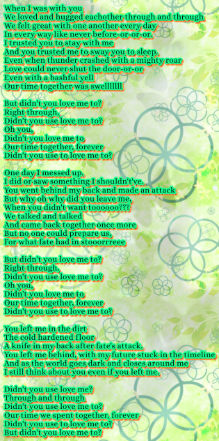 A poem 11 ( a song )