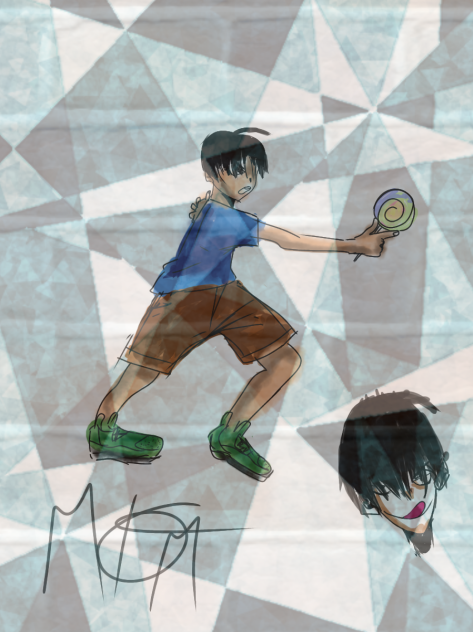 drawing of boy manga