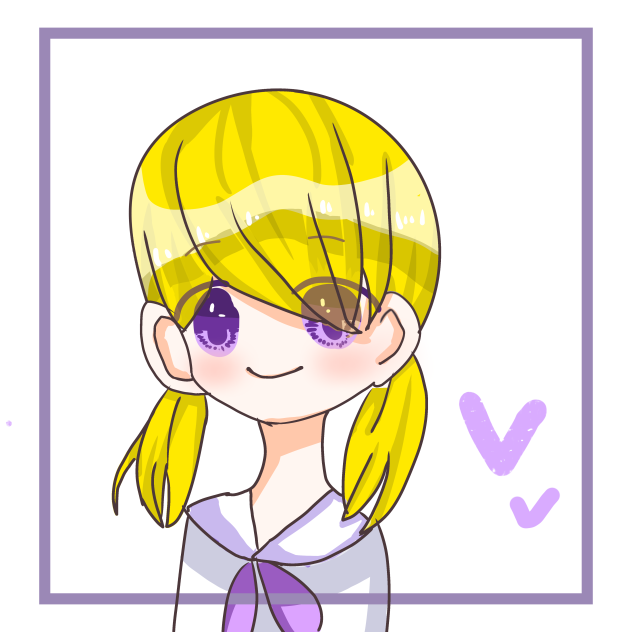 金髪とむらさき