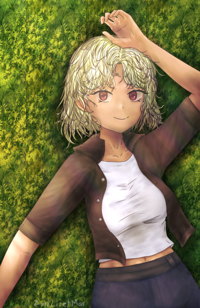 girl in grass