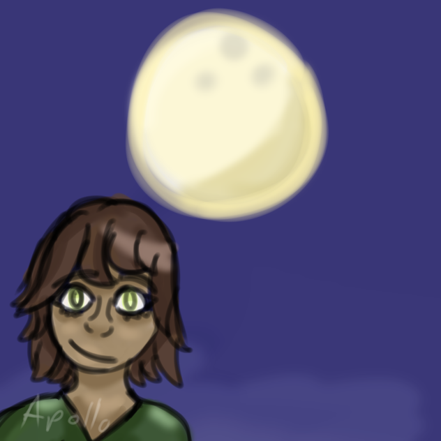 ’’Look at the moon, it looks gold’’