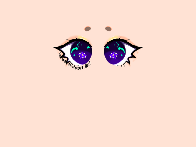 The astronaut themed eyes!