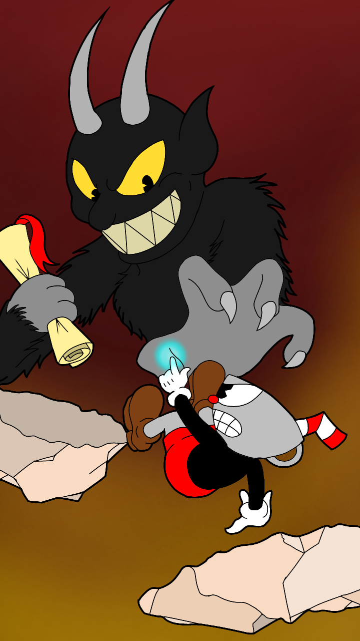 Cuphead vs The Devil - ibisPaint