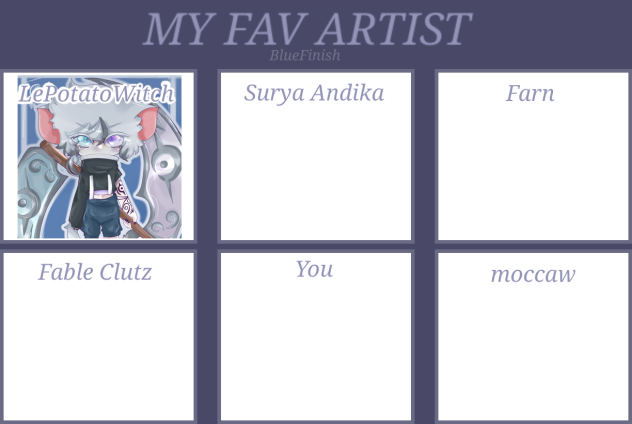 BlueFinish’s fav artist uvu