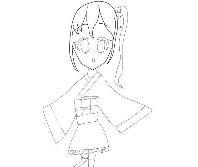 和　塗り絵
