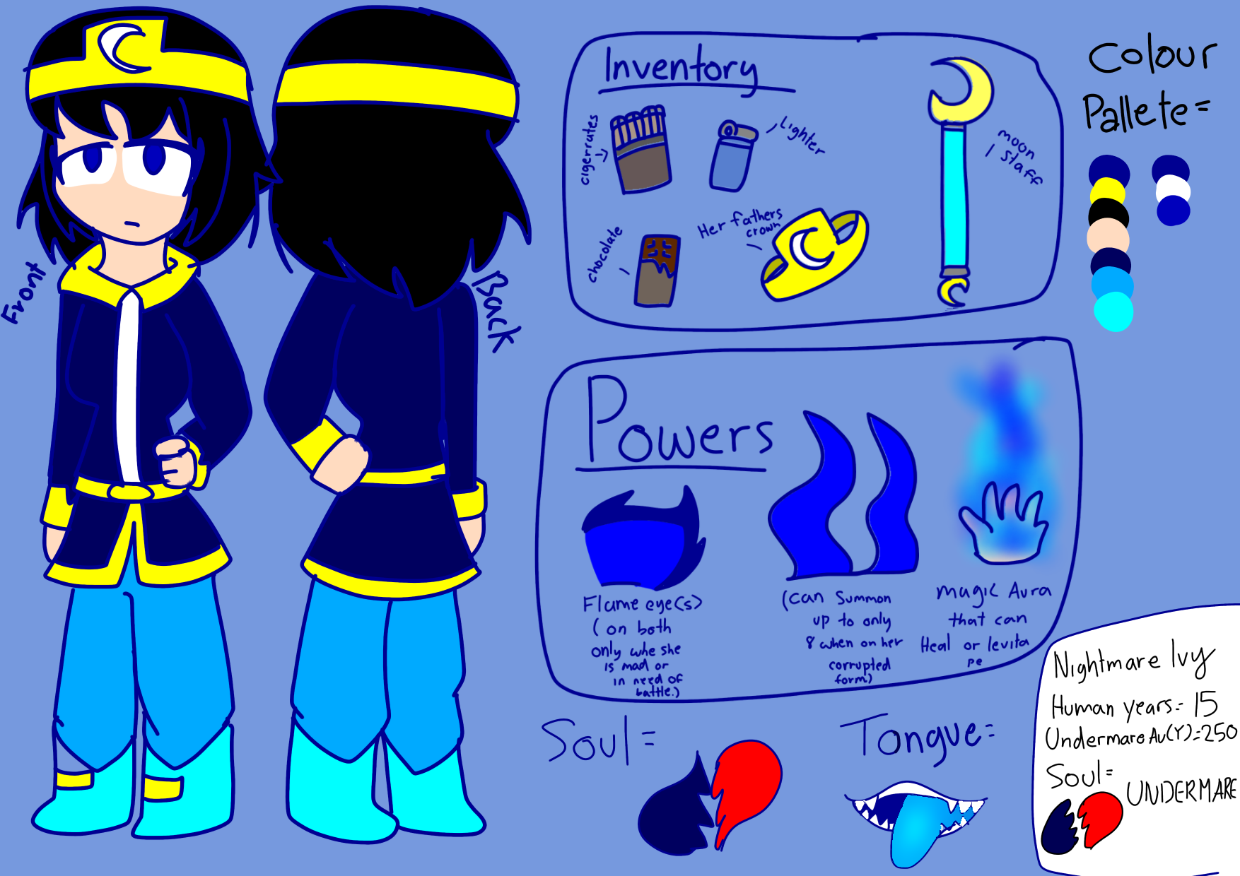 Nightmare Ivy's ref sheet - ibisPaint