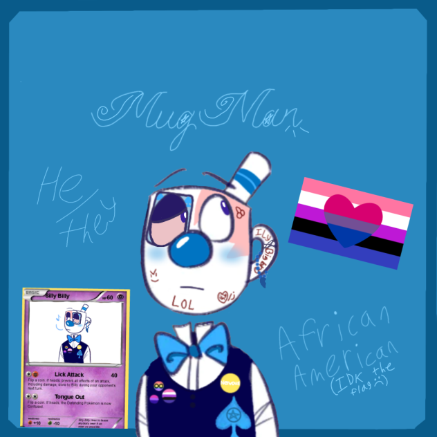 Mugman (Casino cups!AU) Redesign !!