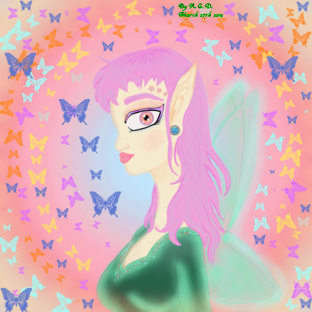 The Fairy and the butterflies