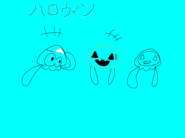 ハロウィンのイカ