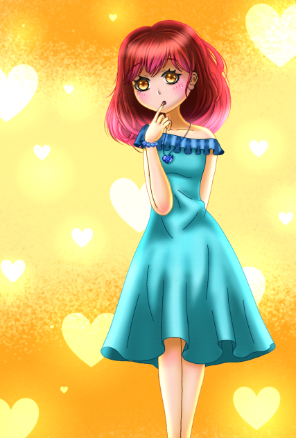 A shy girl