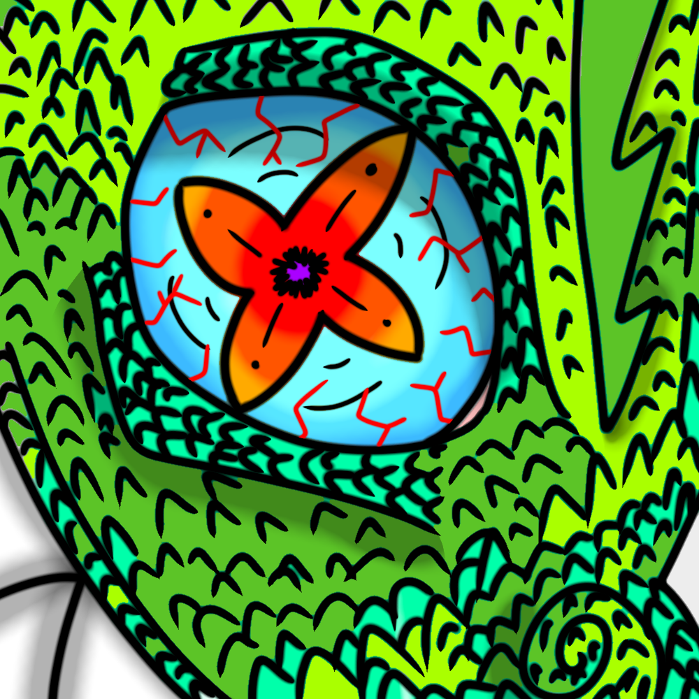lizard eye go brrrrrrr - ibisPaint