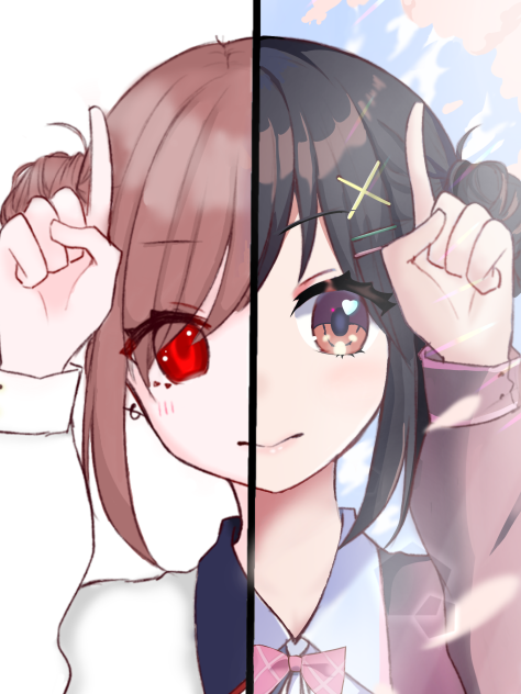 →描きました
