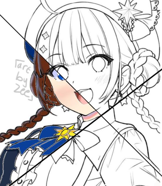 Anime colouring collab