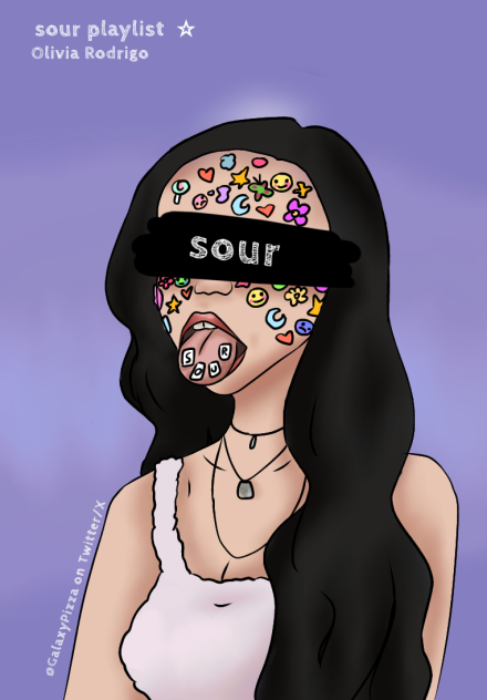 Olivia rodrigo sour playlist cover
