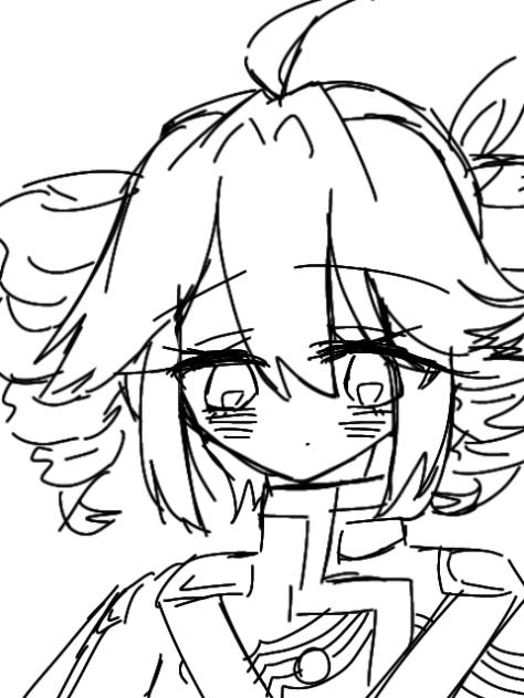 髪を動かす練習