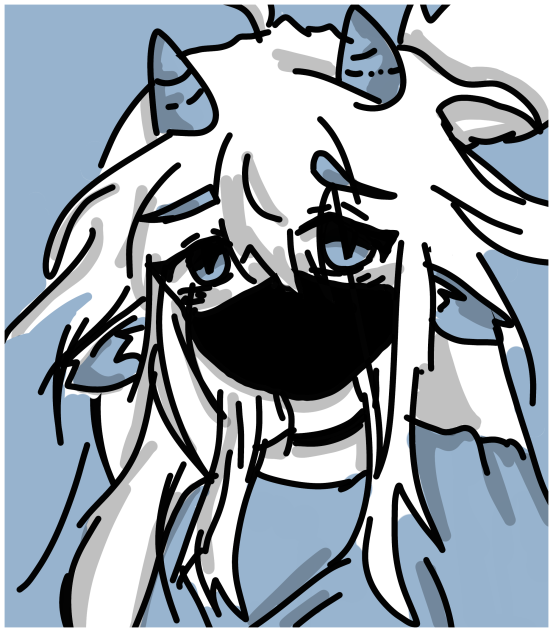 little blue sheep