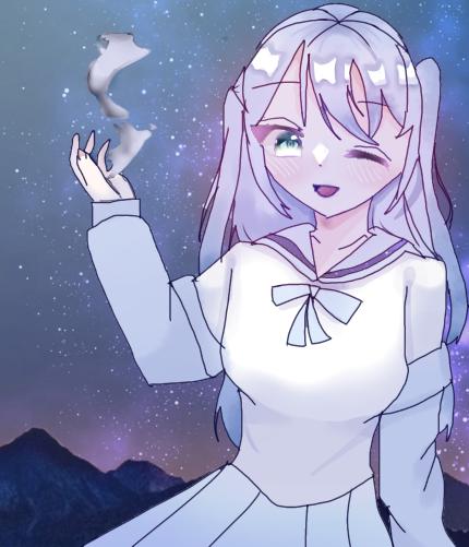 「見て、水あやつれるの！」
