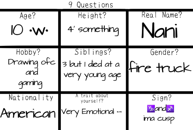 9 Questions