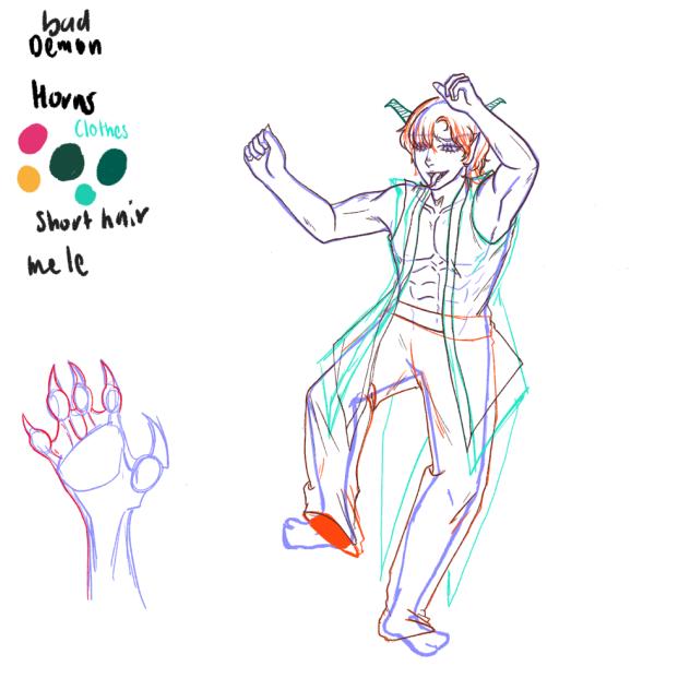 Demon oc w ref - ibisPaint