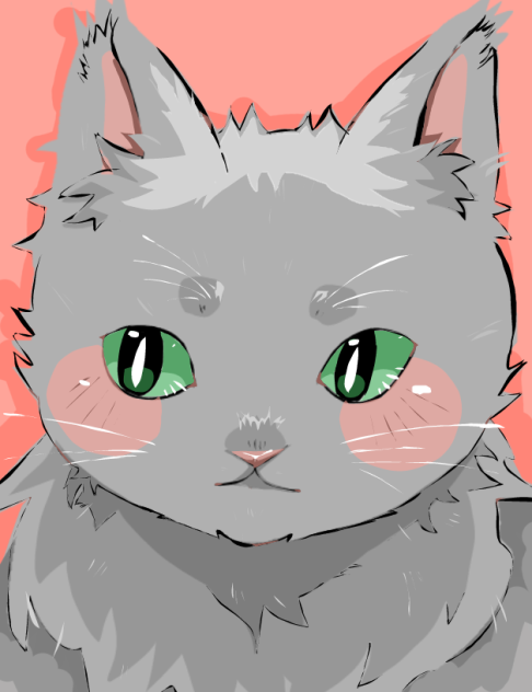 だいたい投げ縄で描いたぬこ
