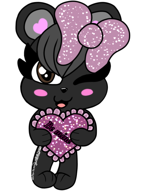 Valentine’s Day Black Bear (Be Mine) - S