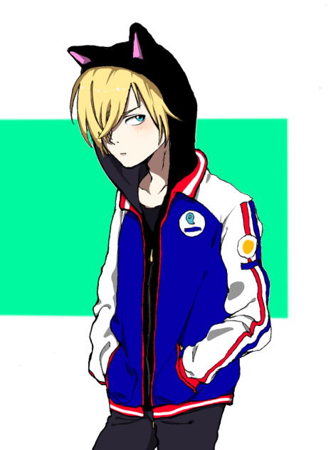ユーリ プリセツキー 猫耳パーカー Ibispaint