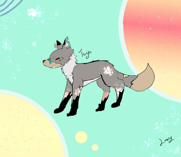 Toyu the grayish brownish fox