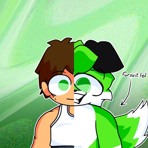 Two sides of my first oc